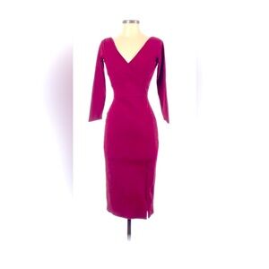 Chiara Boni Rich Burgundy Midi Dress

Measured at 29" bust, 41.25" length